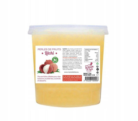 Bubble Tea Boba Fruchtperlen 3,2 kg - Litchi
