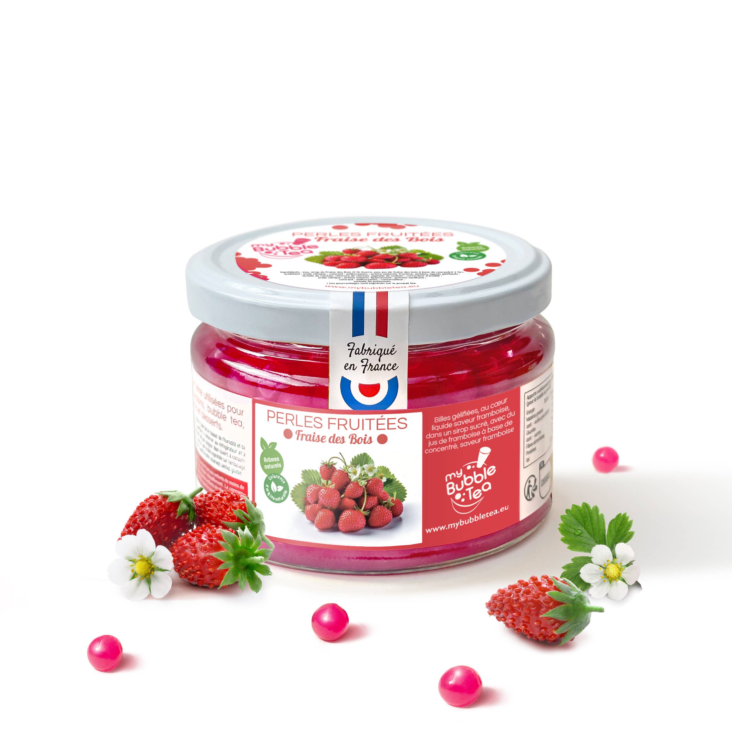 Bubble Tea Fruchtperlen Walderdbeere - 240g