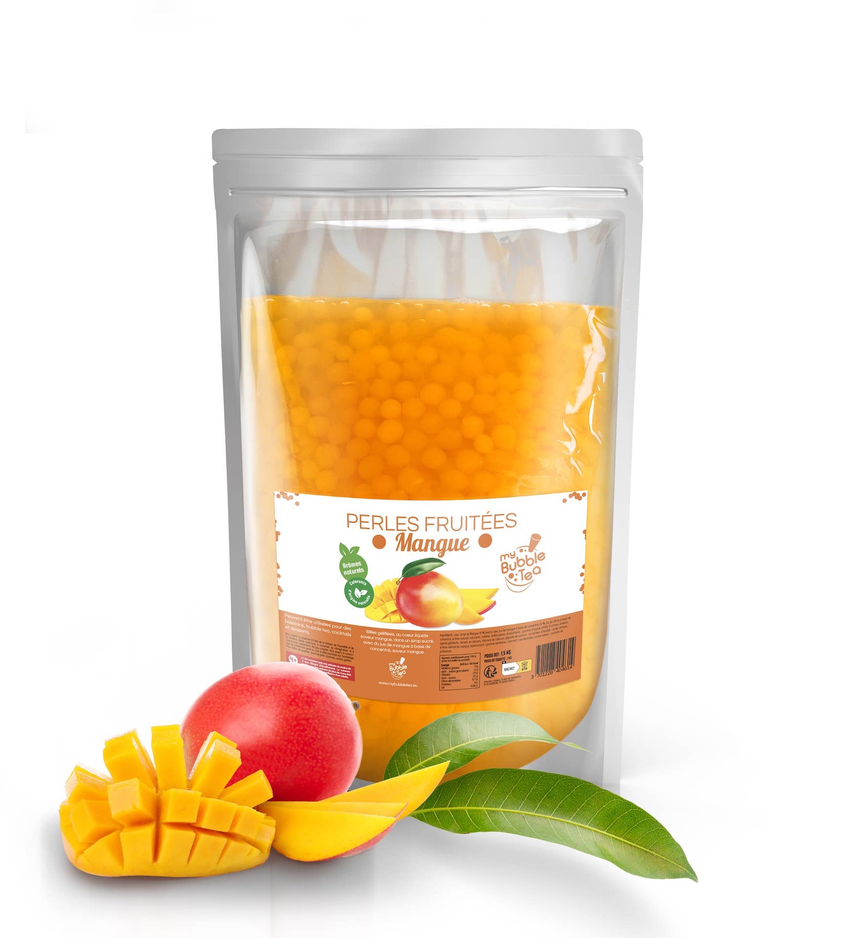 Fruchtperlen Mango - Bubble Tea - 1,5 kg