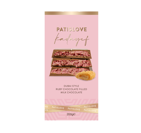 Ruby Kadayif Dubai Style Chocolate Filled Milk Chocolate 200G