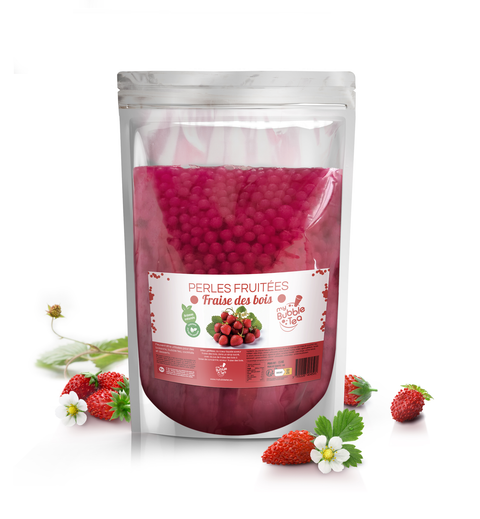 Waldbeeren-Erdbeer-Fruchtperlen - Bubble Tea - 1,5 kg