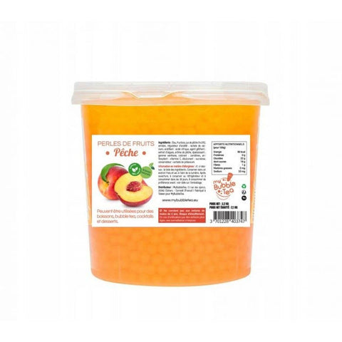 Bubble Tea Fruchtperlen 3,2 kg - Pfirsich