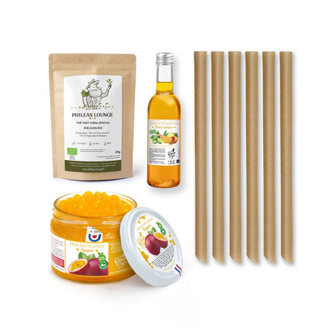 Bubble Tea Set für zu Hause - Passionsfrucht für 6 Portionen