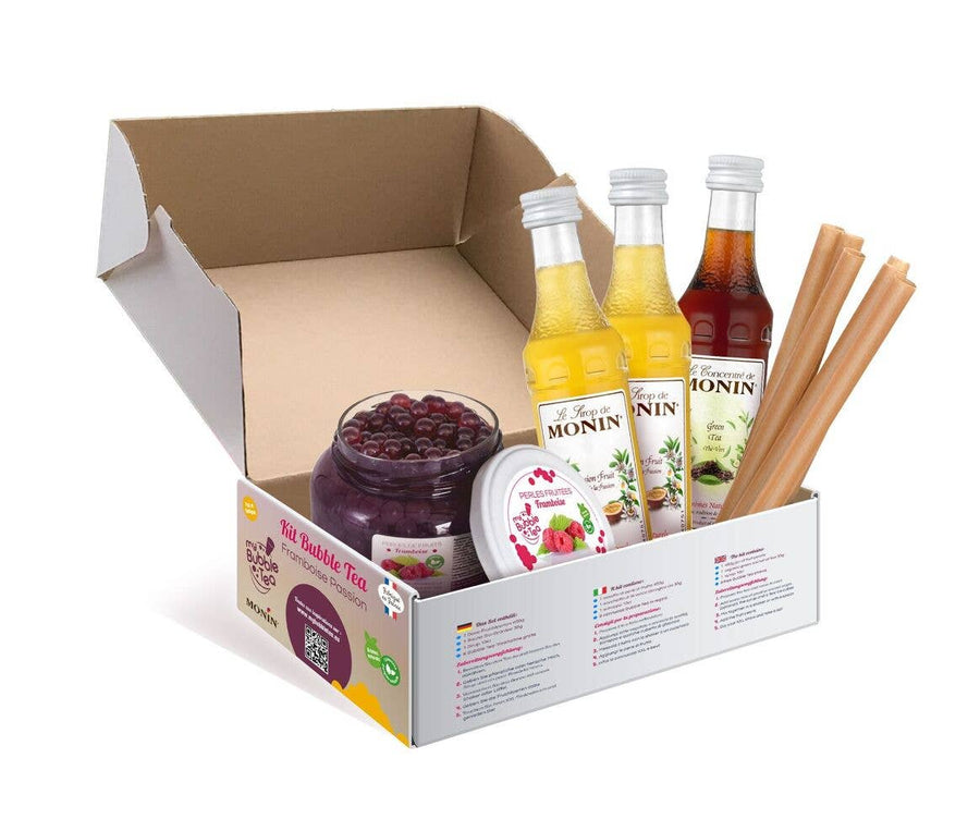 Bubble Tea Passionsfrucht & Himbeere Set Zutaten – Fruchtperlen Mix kaufen Schweiz