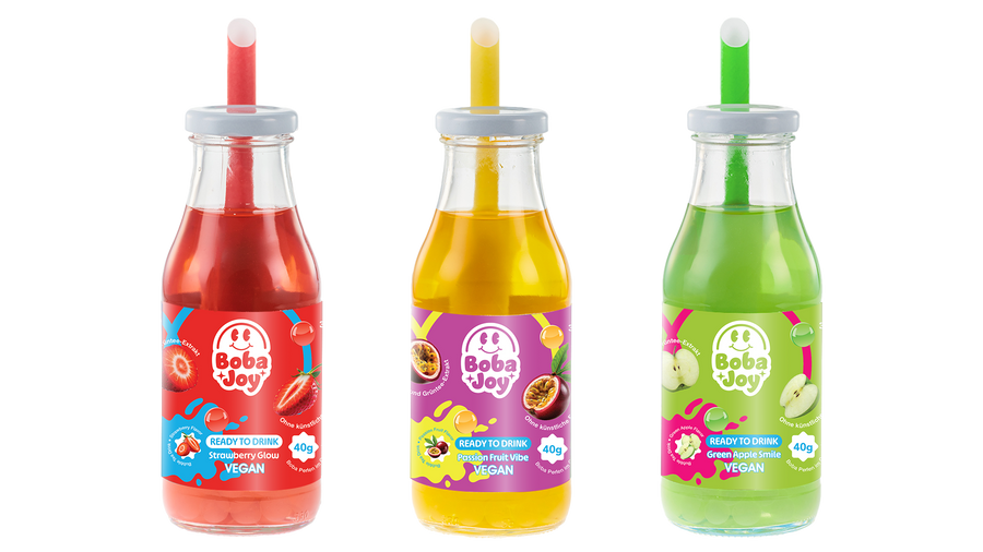 BOBAJOY Passion Fruit Getränk Nahaufnahme – Fruchtblasen Boba Drink kaufen