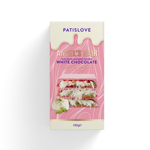 ANGEL’S HAIR WHITE CHOCOLATE TURKISH COTTON CANDY PISTACHIO CREAM 180G