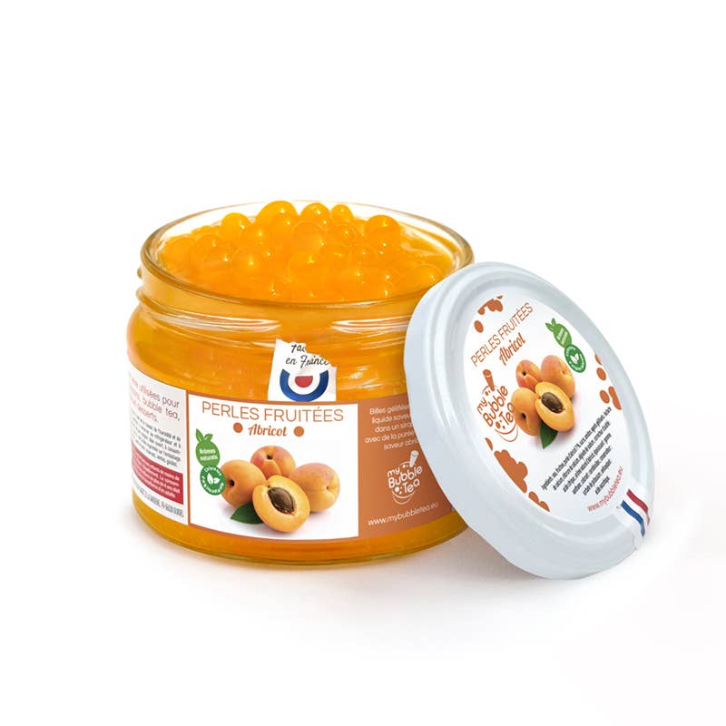 Aprikose Popping Boba – Fruchtperlen für Bubble Tea aus Frankreich