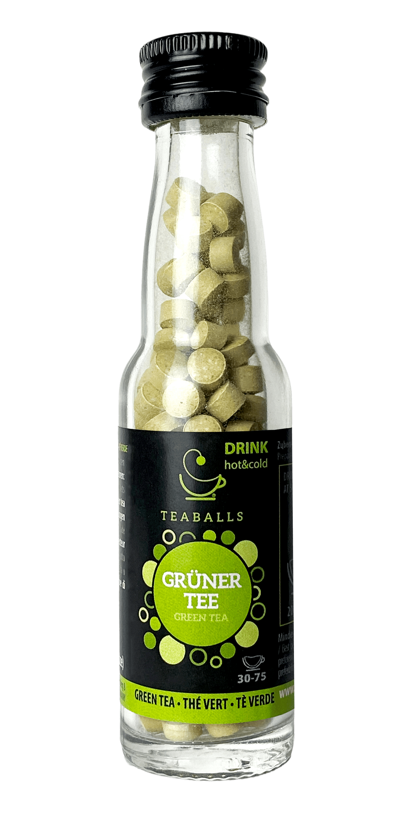 TEABALLS - Grüner Tee | BLACK SELECTION | 30-75 Tassen – Meinbubbletea ...