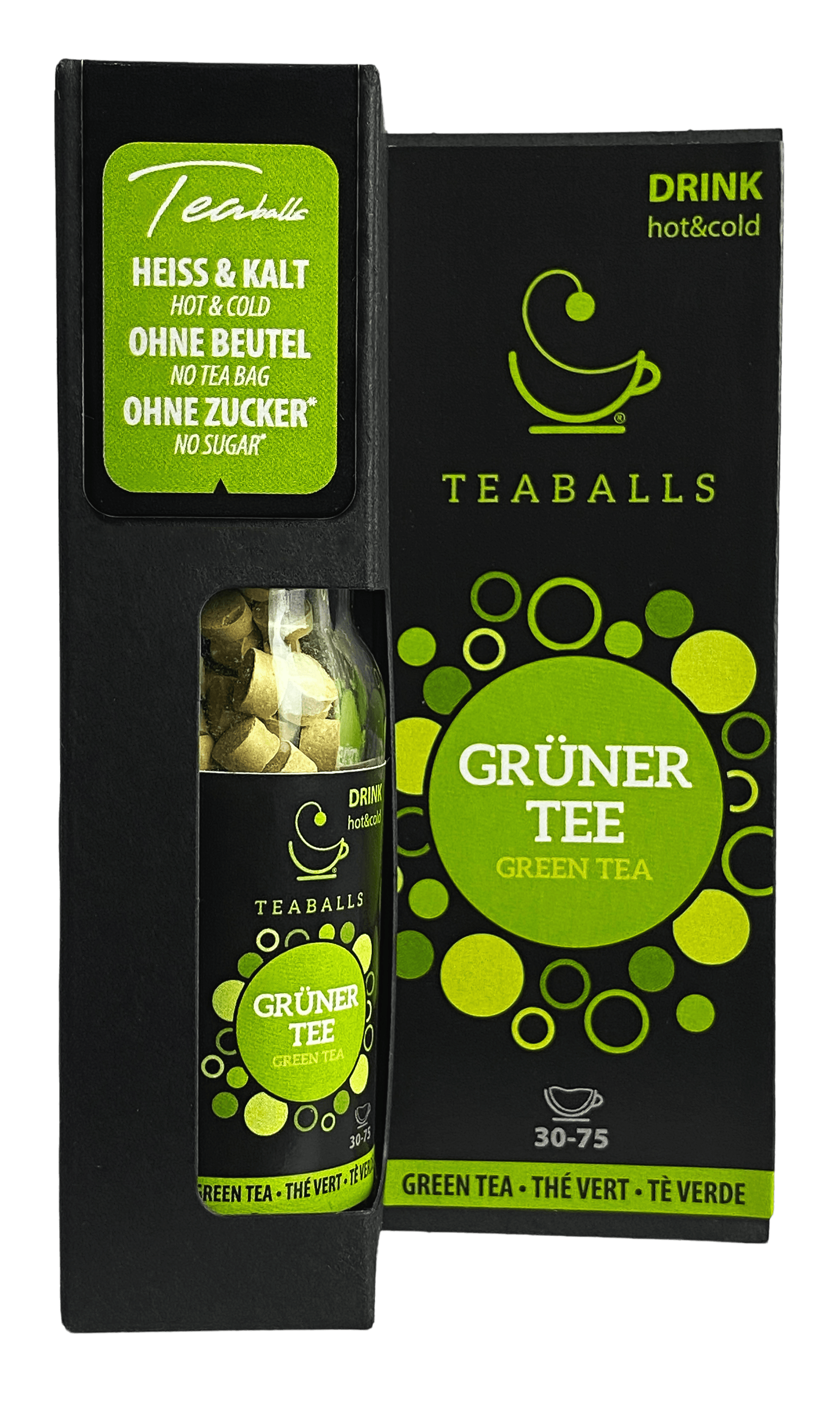 TEABALLS - Grüner Tee | BLACK SELECTION | 30-75 Tassen – Meinbubbletea ...